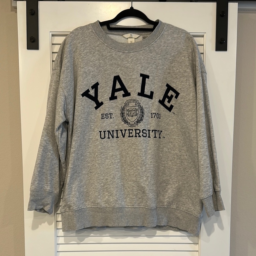 H&M Gray Crew Neck Sweater